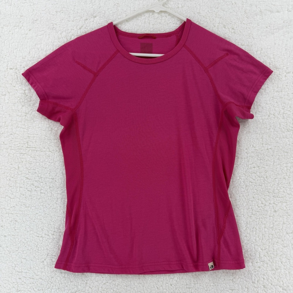 The North Face Womens Medium Pink VaporWick‎ Athletic Running Tee Shirt